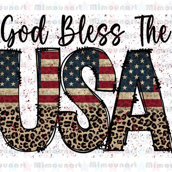 God Bless The USA png, American Flag png, USA Png, Blessed America Png, 4th Of July Png, God bless USA, American png, Digital Download