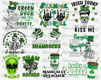 saint patrick/'s day bundle from watercolor clipart PNG and sublimation designs.