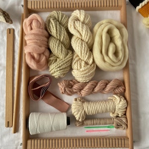 Large Weaving Loom Kit: Beech Wood Tapestry Frame (12x18 inch)