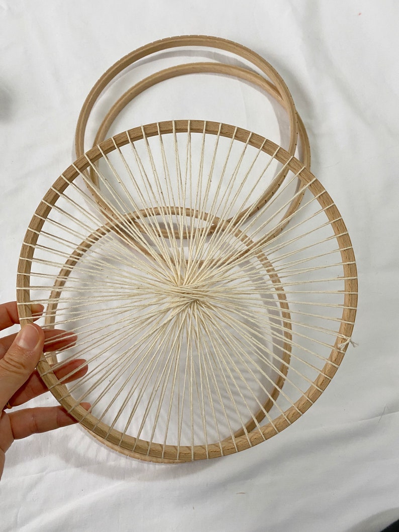 Circular Weaving Loom Round Weaving Loom Weaving Hoop Etsy