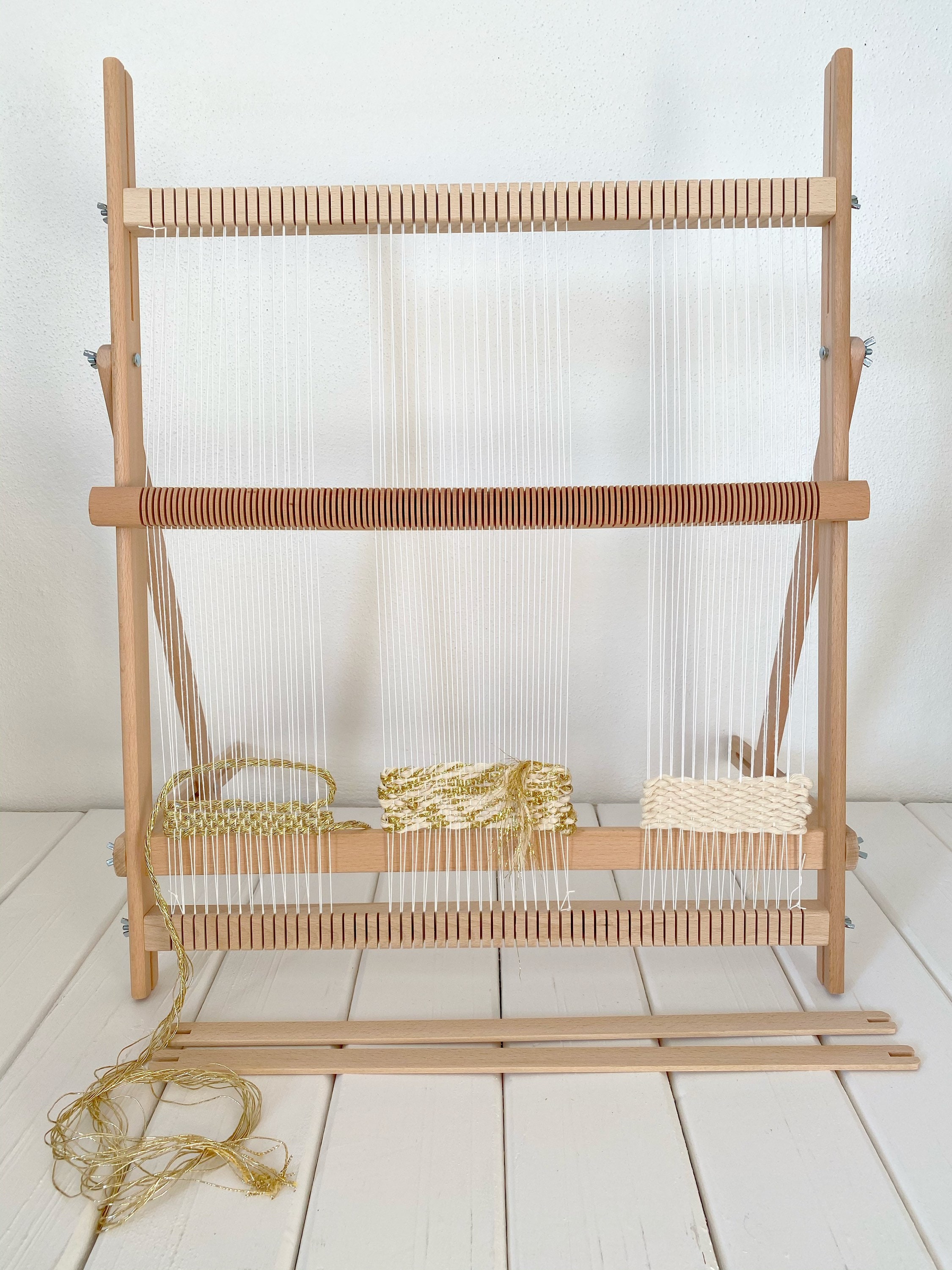 X Large Weaving Loom With Stand and Heddle Bar 37 Cm Etsy UK