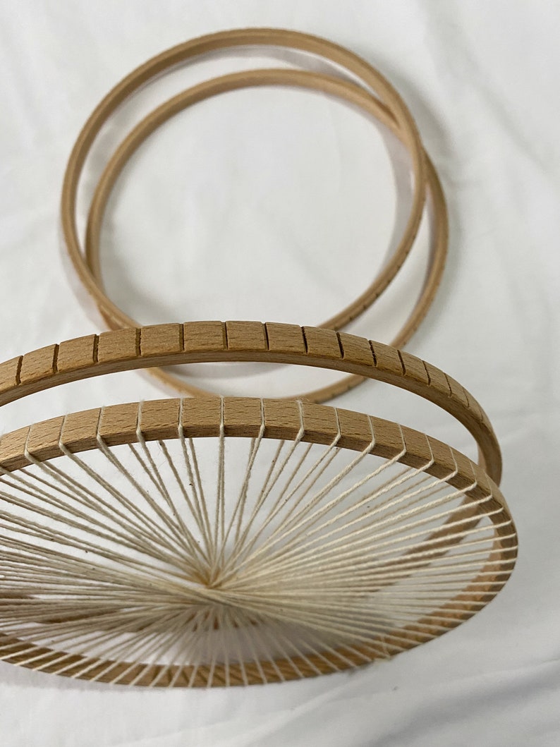 Circular Weaving Loom Round Weaving Loom Weaving Hoop Etsy
