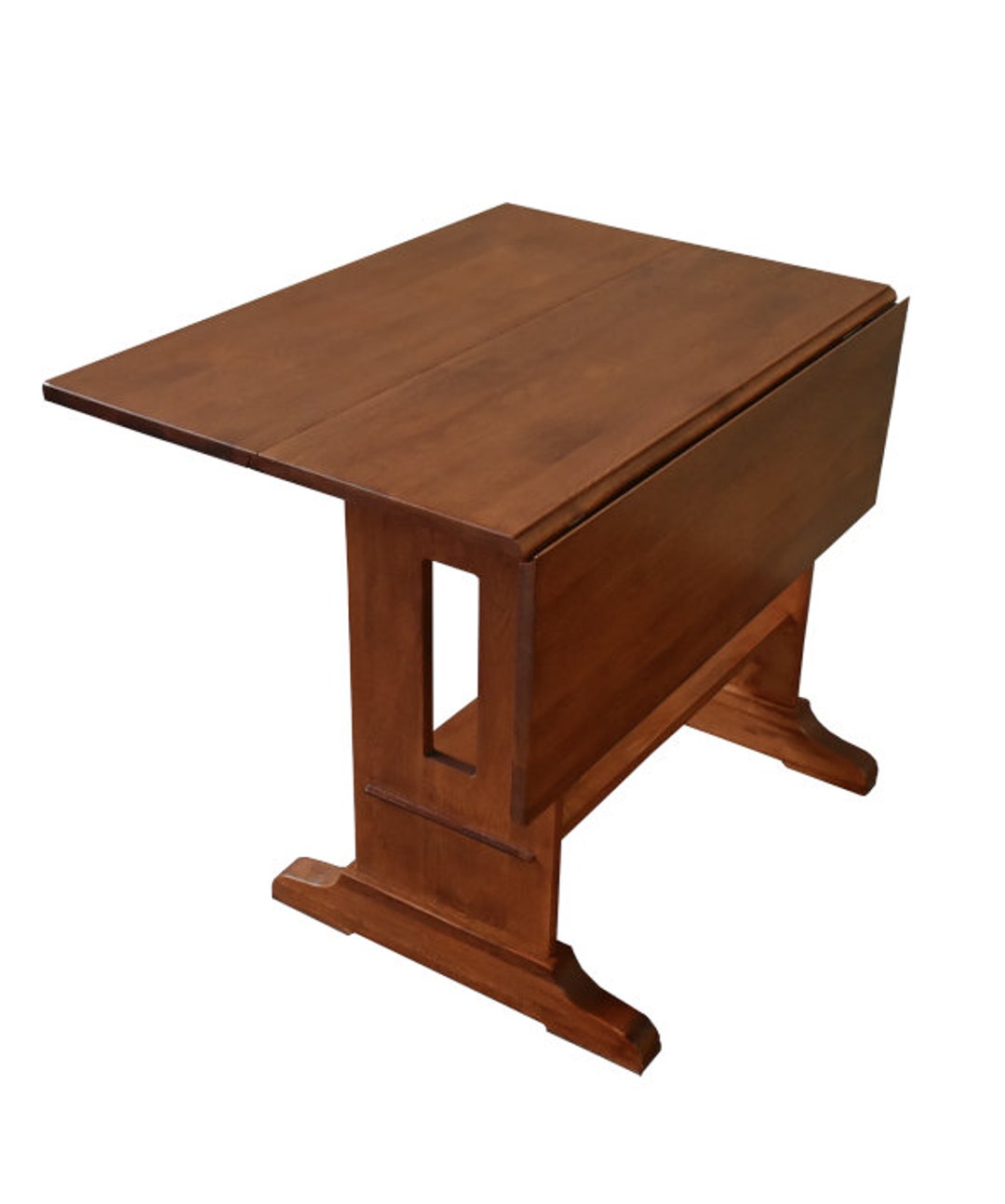 Mission Solid Oak Drop Leaf Dining Table 2 Stains Available Etsy