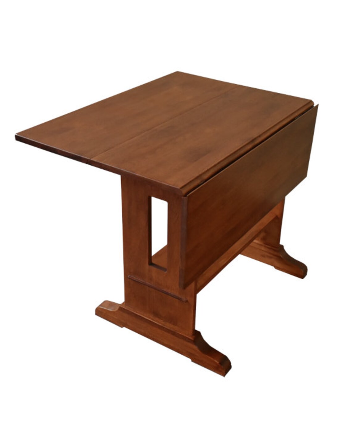 Mission Solid Oak Drop Leaf Dining Table 2 Stains Available Etsy