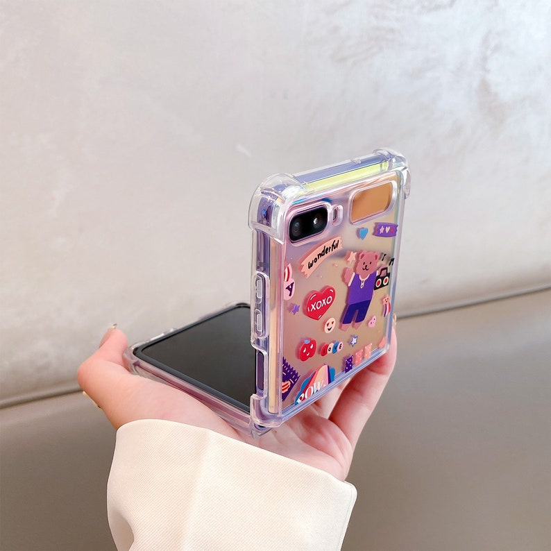 Kawaii Case for Z Flip/ Z Flip 3 Case With Protective Edges Etsy