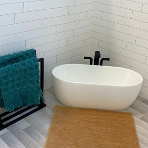 3D Digital Druck 1:12 Puppenhaus Badewanne mit Wasserhahn und Handtuchhalter Obj, STL Dateien NUR