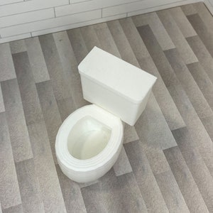 3D Digital Print File 1:12 Scale Dollhouse Miniature Toilet