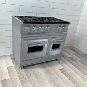 Digitale 3D Druckdatei NUR 1:12 Doppelofen STL, OBJ Dateien für Miniaturpuppenhaus