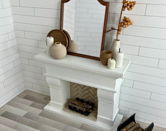 3D Digital Print file ONLY 1:12 scale Traditional Fireplace with log holder and grate