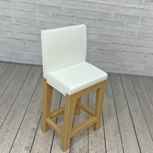 3D Digital Druck Datei NUR 1:12 Maßstab Barhocker STL, OBJ Print File