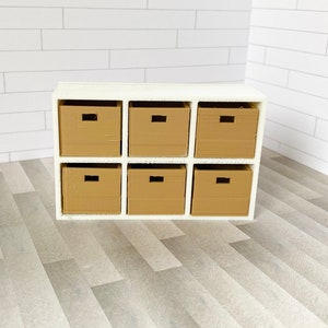 3D Digital Print file 1:12 Box Shelf OBJ, STL File, dollhouse furniture
