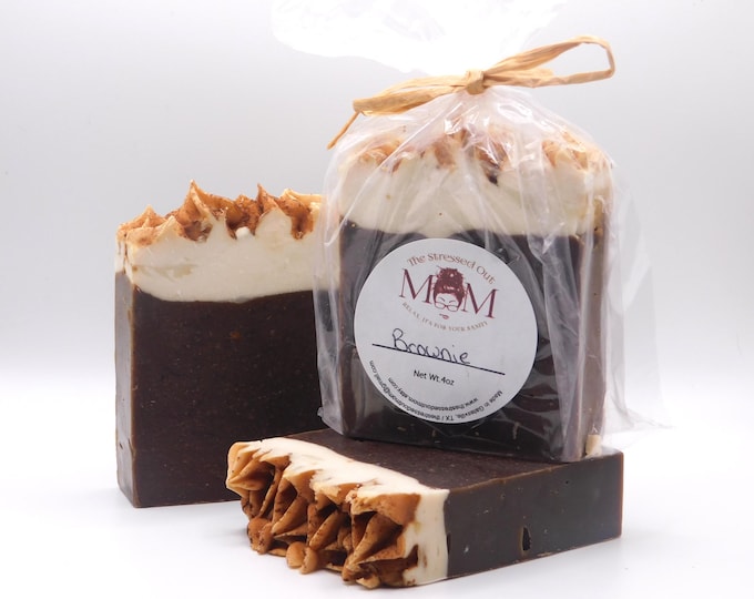 4oz Brownie Bar Soap, chocolate scented