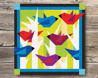 Song Birds - Morning Song - Barn Quilt Painting Pattern: DIY Wall Art Tutorial (PDF Download)