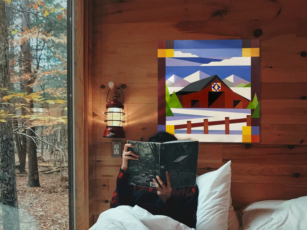 Winter Barn: Barn Quilt Pattern and Directions for Painting - Etsy