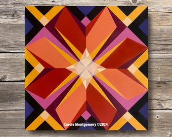 Heart Beats  Barn Quilt Painting Pattern: DIY Wall Art Tutorial (PDF Download)