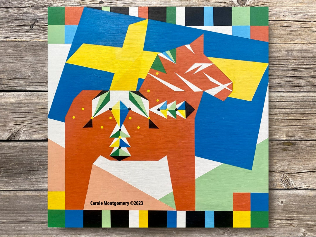 Dala Horse Barn Quilt Pattern and Directions for Painting This Outdoor