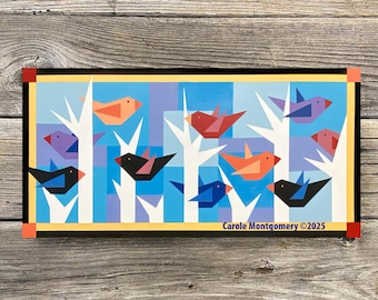 Bird Song Barn Quilt Pattern and Directions for Painting Outdoor Art - PDF Download Tutorial