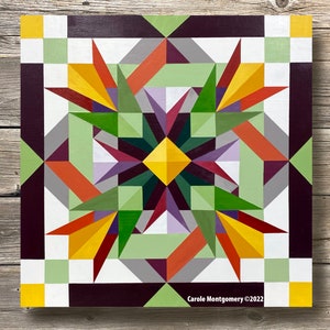 Garden Faire Barn Quilt Anleitung zum Bemalen dieser Outdoor Art