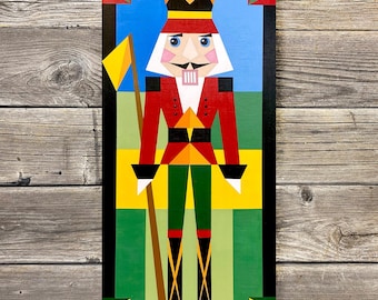 Nutcracker Barn Quilt Painting Pattern: DIY Wall Art Tutorial (PDF Download)