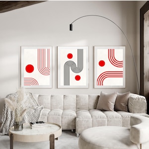 Bauhaus Poster Set Of 3, Geometric Art Print, Bauhaus 3 Poster Bundle, Bauhaus Poster, Bauhaus Wall Art, Modern Line Art, Boho Wall Art Set
