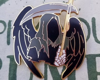 Grim Reaper | Spooky season enamel pin, death, reaper