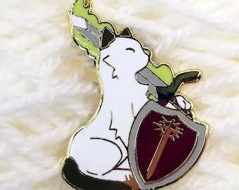 Emaille pin Paladin kat