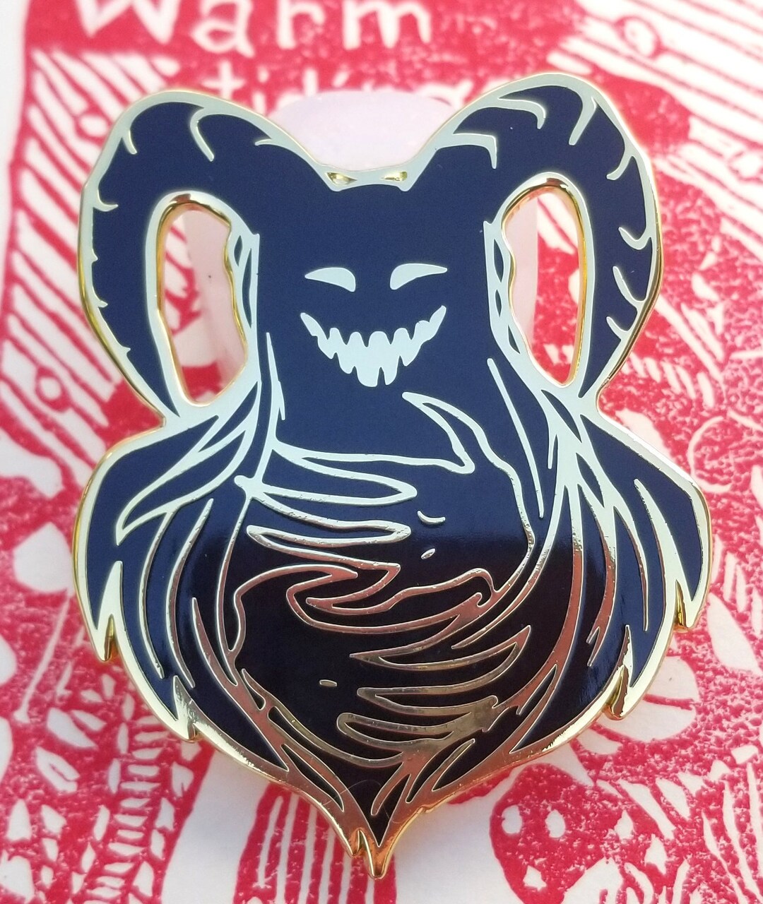Happy Wraith Enamel Pin | Necromancy, Ghost Pin, Gold Enamel, Fantasy ...