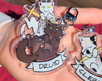 Druïde kat acryl bedel
