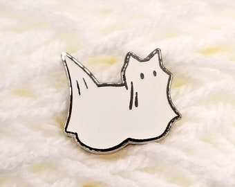 Emaille pin Glow-in-the-Dark Ghost kat