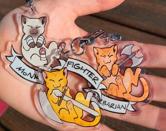 Acryl bedel Fighter Cat