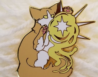 Emaille pin Cleric Cat