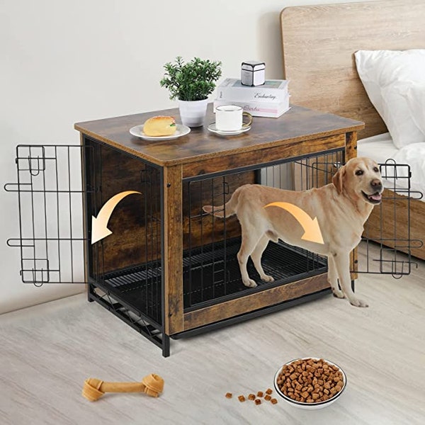 Dog Crate End Table Etsy