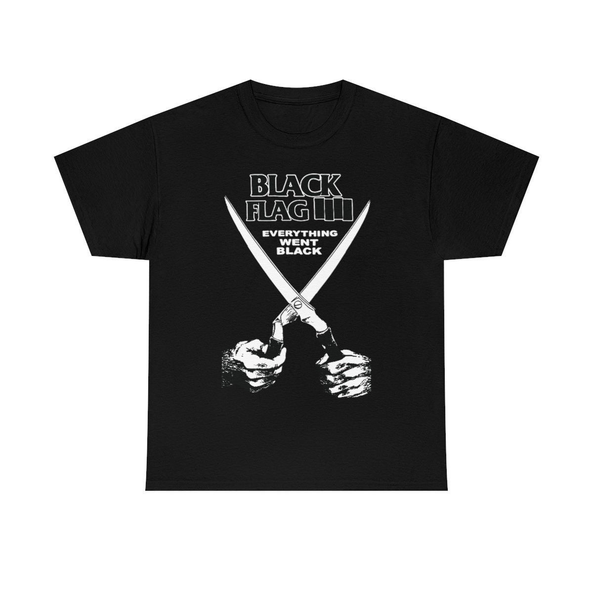 Discover Black Flag T Shirt Everything Went Black SoCal Hardcore Punk Henry Rollins Circle Jerks T-Shirt S-5XL