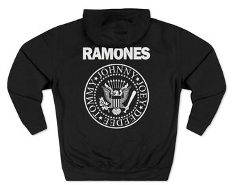 Official Ramones Presidential Seal Pullover Grey Hoodie Logo Sweater Music Official Ramones Presidential Seal Pullover Grey Hoodie Logo Sweater Music