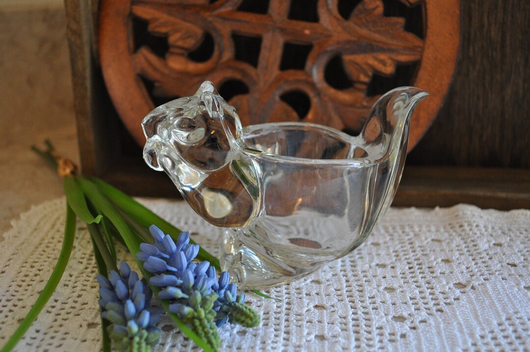 Avon Glass Squirrel Votive Candle Holder Etsy