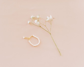 Baby Pearl Bracelet - Adjustable, Freshwater, Gold Plated