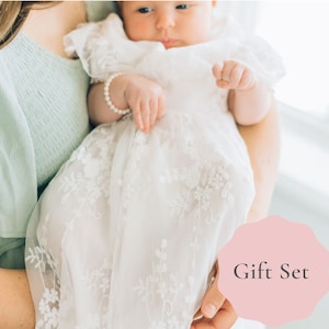 The Eva Jane Gift Set - Blessing Day/ Christening Dress Beautiful Baby Girl Blessing/Christening Dress baptism dress