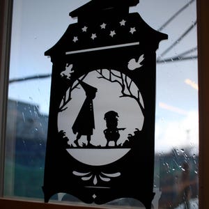 Over the Garden Wall lamp Silhouette SVG