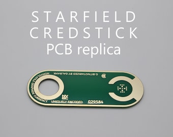 Starfield Credstick Circuitboard Replica