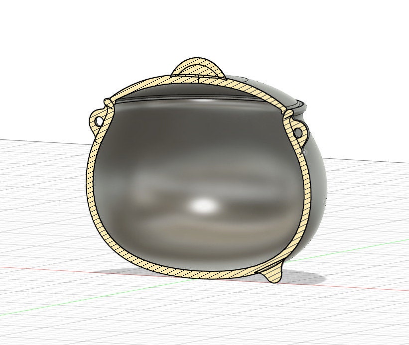 Halloween Cauldron 3D Model - Etsy