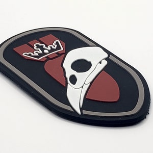 319th EOD Raven Skull Bomb Velcro Patch