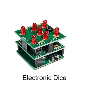 DIY Electronic Dice Kit: Learn to Solder PCB Project with LEDs