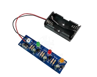 LED Chaser with Speed Control, Transistor 3 LED Chaser, Learn How to Solder. Home or school projects