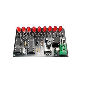 Knight Rider LED Chaser DIY Solder Kit: 5mm LEDs, School Project