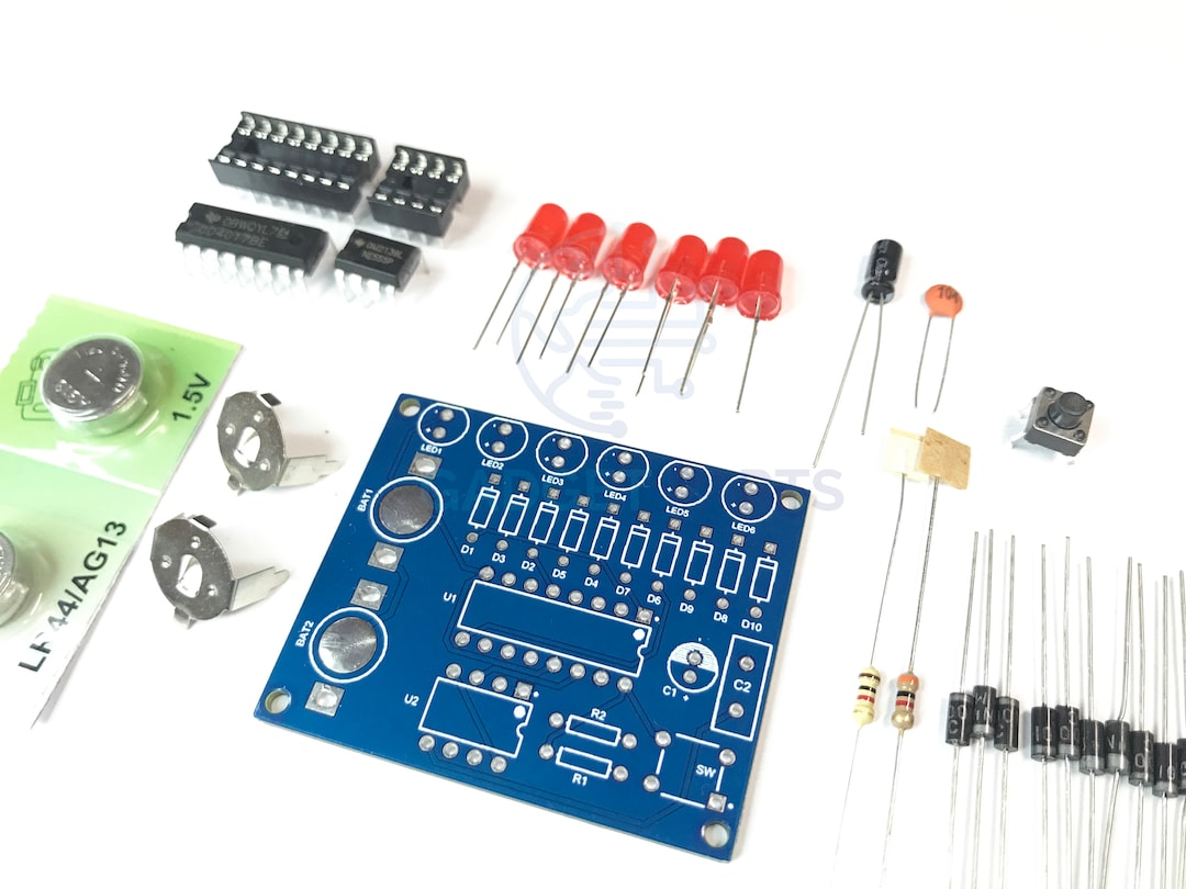 Knight Rider LED Effect With CD4017 and NE555 IC, Learn to Solder Kit