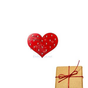 Wearable LED Flashing Heart Pin Badge for Parties, Birthday, Holiday Gatherings