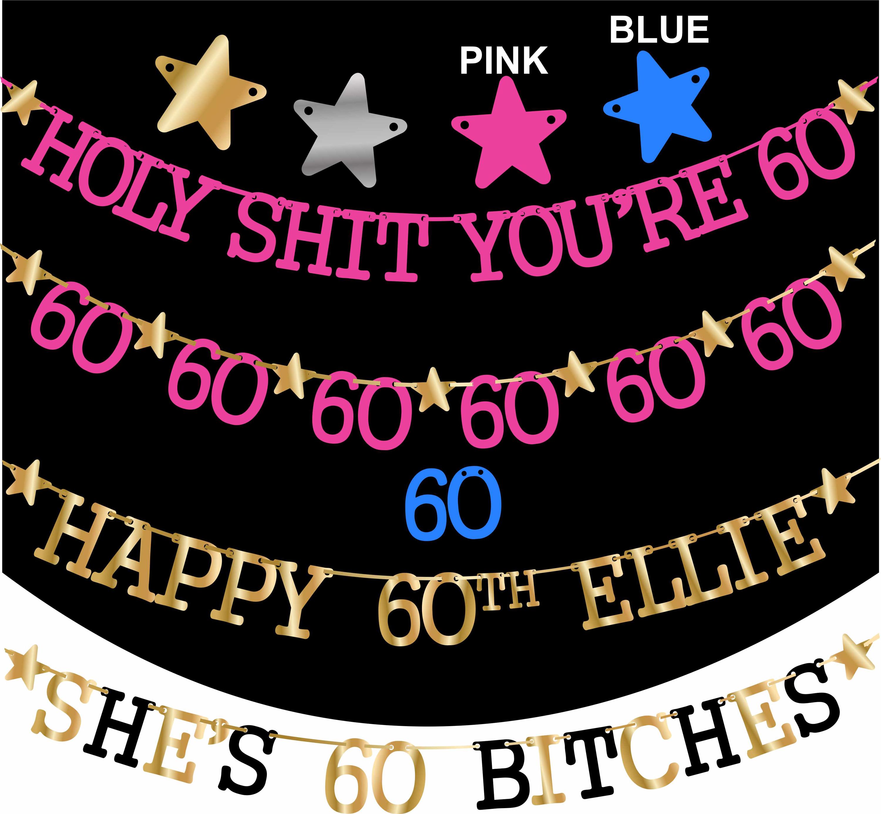 Cowgirl Bachelorette Party Banner - 'Let's Go Girls' Western Theme Glitter Wall Decor - View #2
