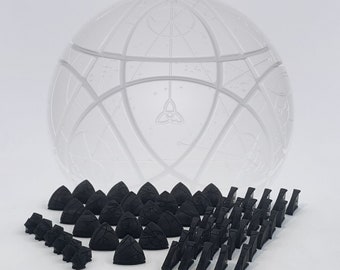 Kit stampato in resina nera 3D per MAPPA AHSOKA