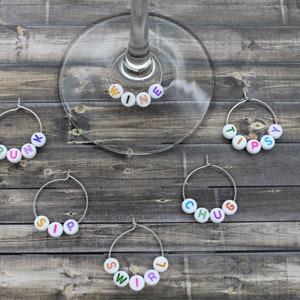 Drink-Themed Wine Charms/Wine Glass Charms/Drink Charms/Unique Gifts/Wine Accessories/Set of 6!