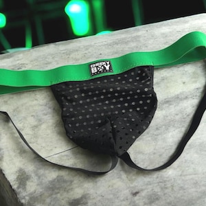 Mens Mesh Jockstrap, Custom Fit Men&#39;s Underwear, Black or White Stretchy Sheer Pouch, Flat FTM Jockstrap, Gay Circuit Party Clubbing Gear